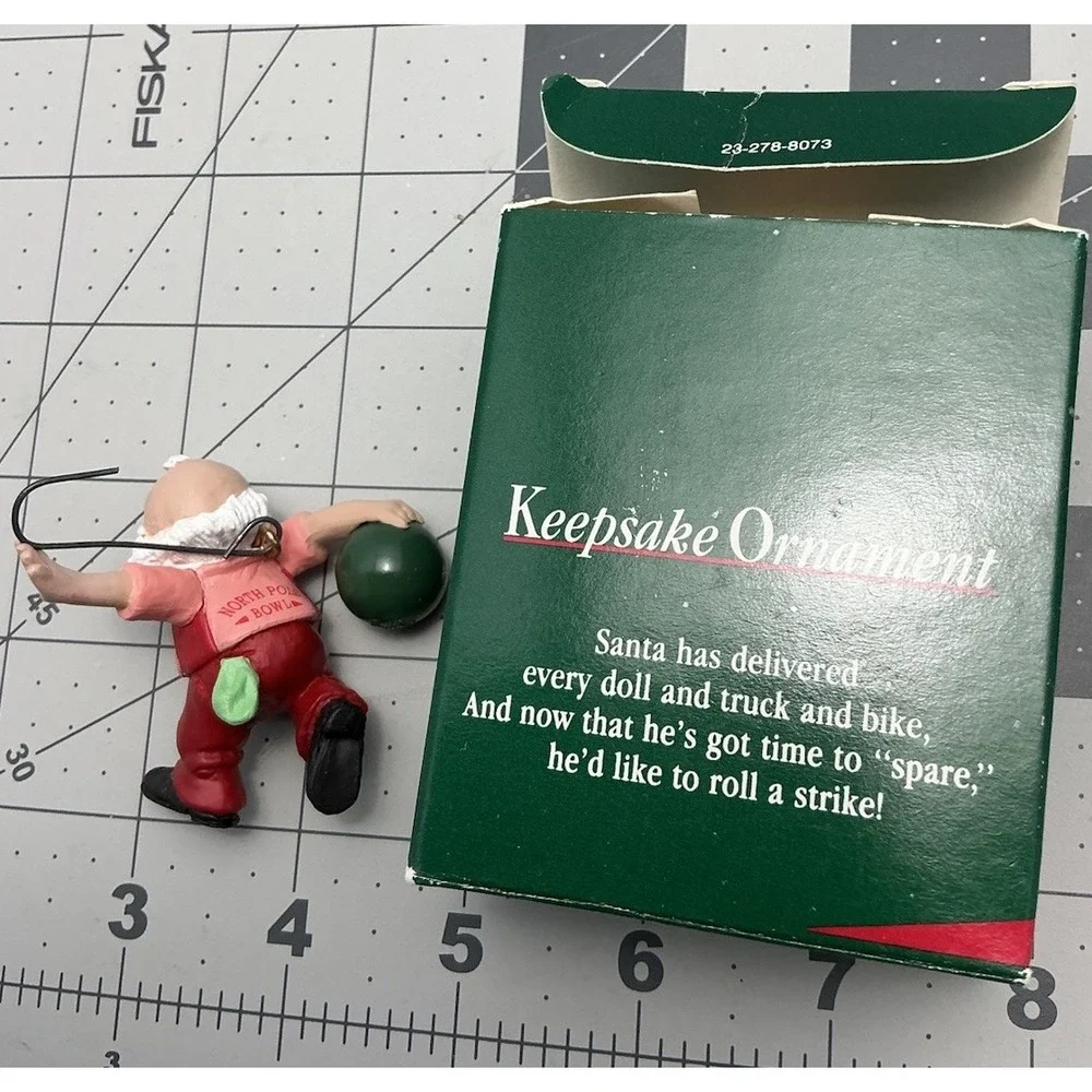 Polar Bowler 1988‎ Bowling Santa Hallmark Keepsake Christmas Ornament